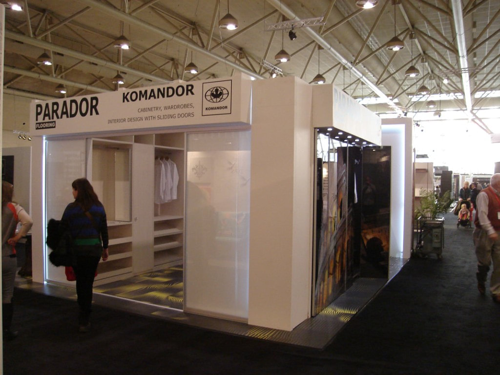 showroom design, show booth design, International Design Show 2013, Toronto, Komandor Canada, Closets and Doors